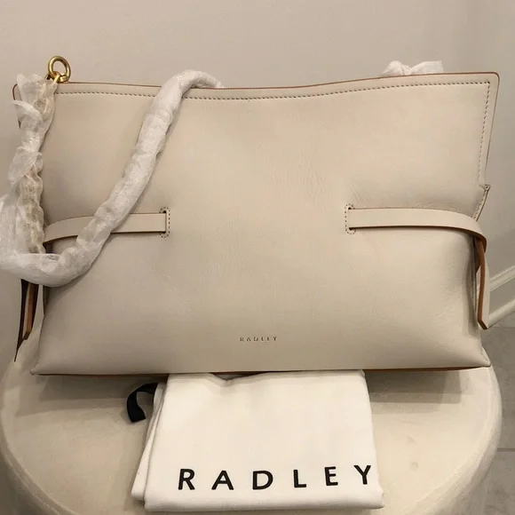 RADLEY LONDON Cream and Tan Shoulder Bag - Picture 2 of 6